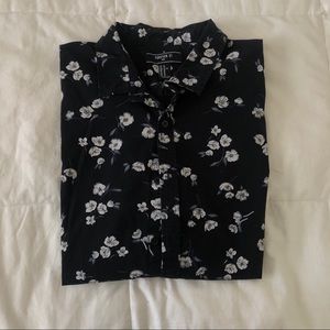 S/S Floral Button Up